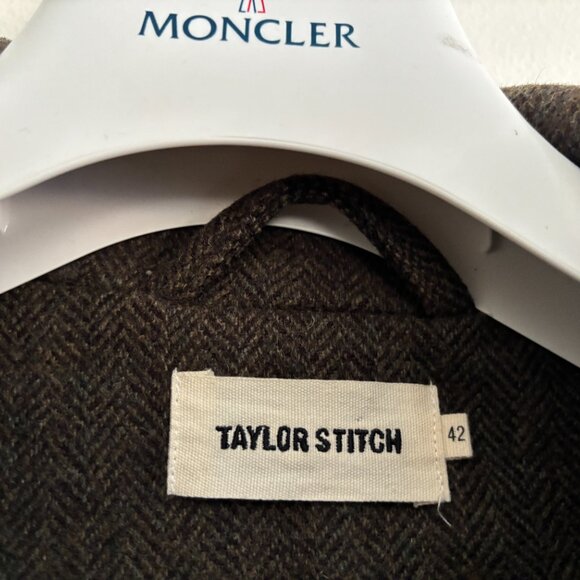 Taylor Stitch Olive Brown Wool Tweed Norfolk Hunting Jacket / Blazer - 42 Large - Picture 6 of 16